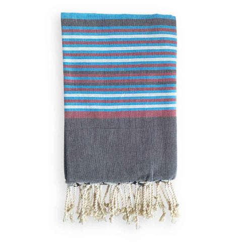 Telo mare fouta cotone blu oltremare
