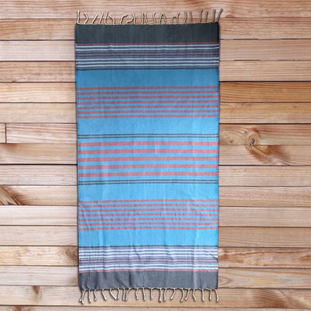 Telo mare fouta cotone blu oltremare