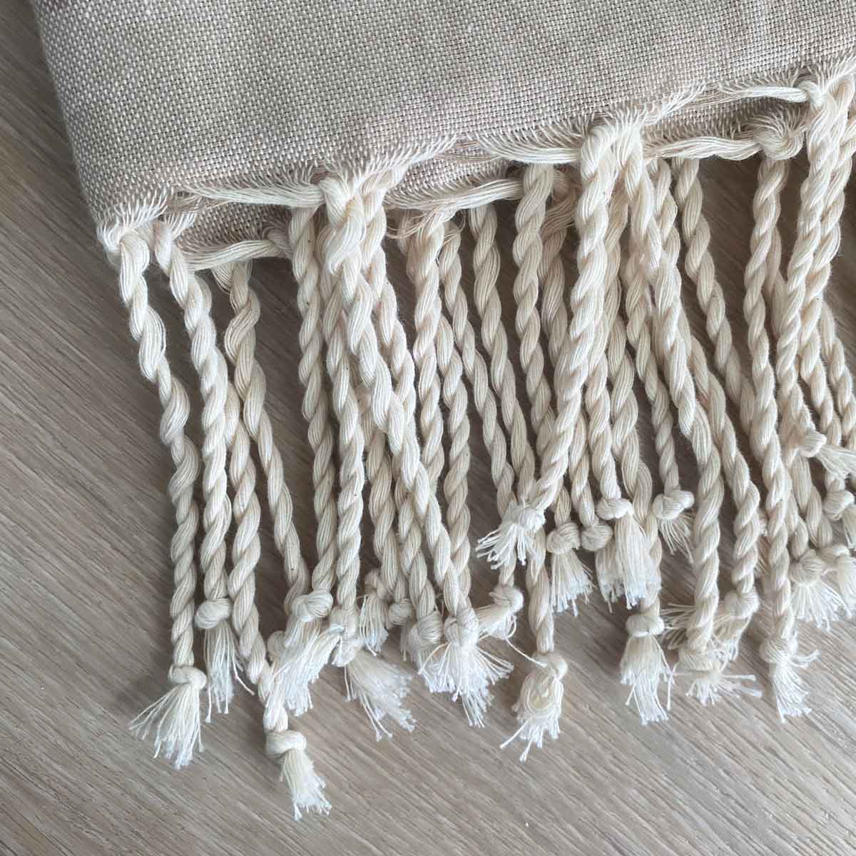 Telo mare fouta cotone beige