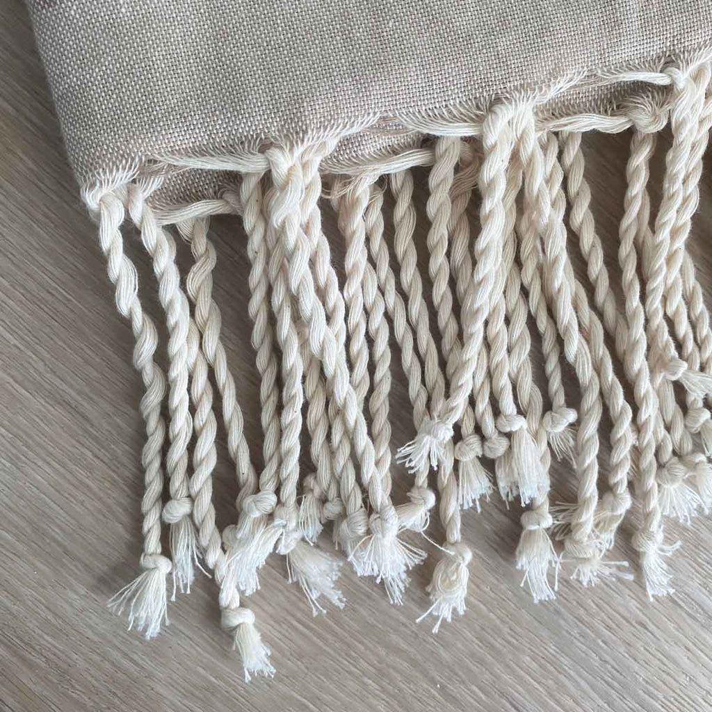 Telo mare fouta cotone beige