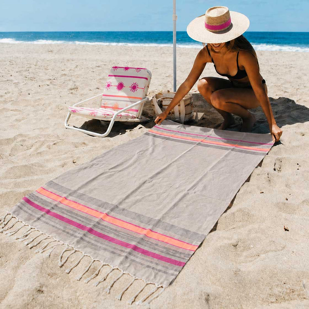 Telo mare fouta cotone beige