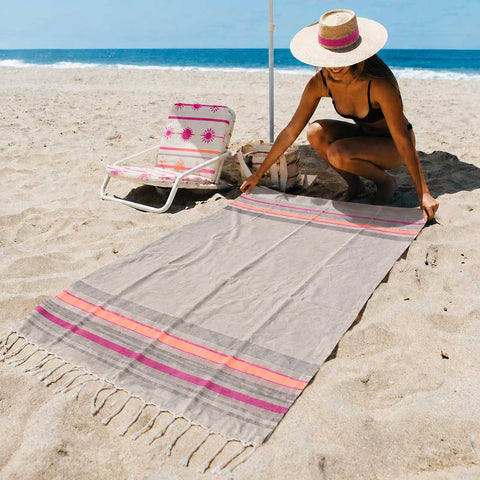 Fouta in cotone sabbia