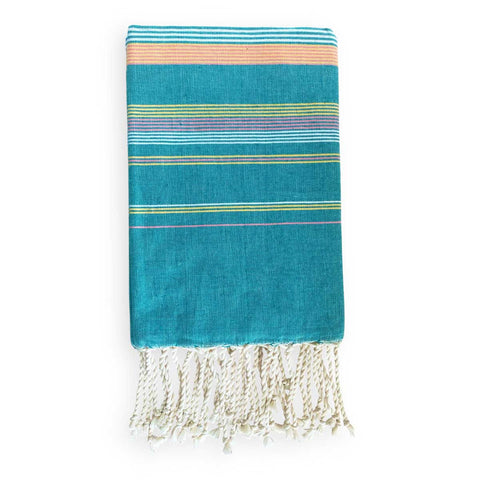 Telo mare fouta cotone verde smeraldo