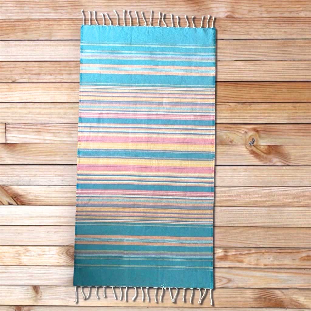 Telo mare fouta cotone verde smeraldo