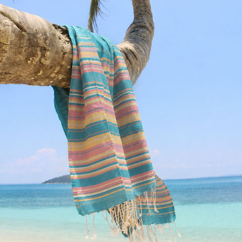 Fouta in cotone smeraldo