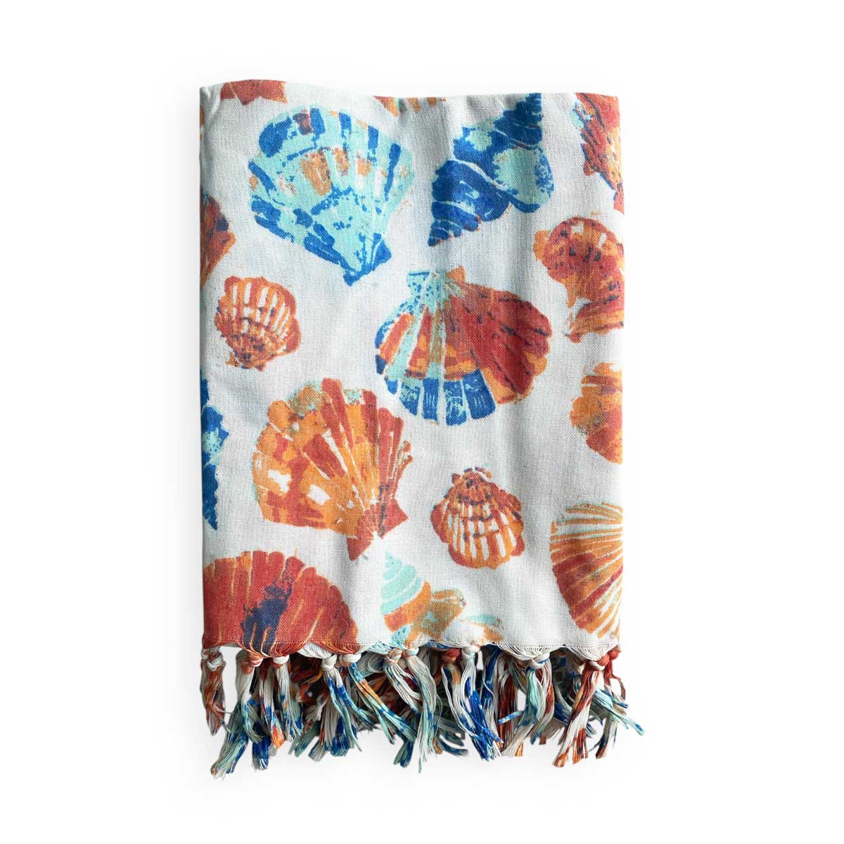Telo mare fouta pareo stampa conchiglie