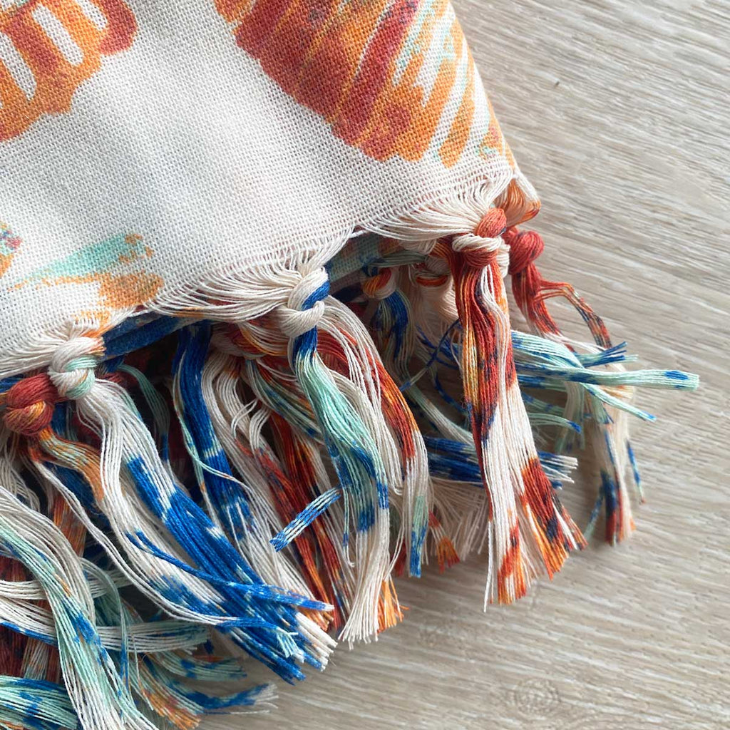 Telo mare fouta pareo stampa conchiglie