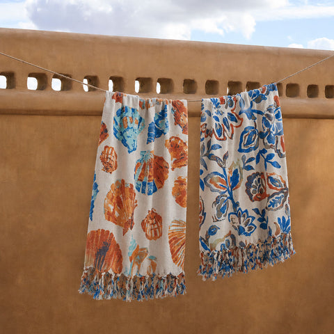 Fouta pareo stampa fiori
