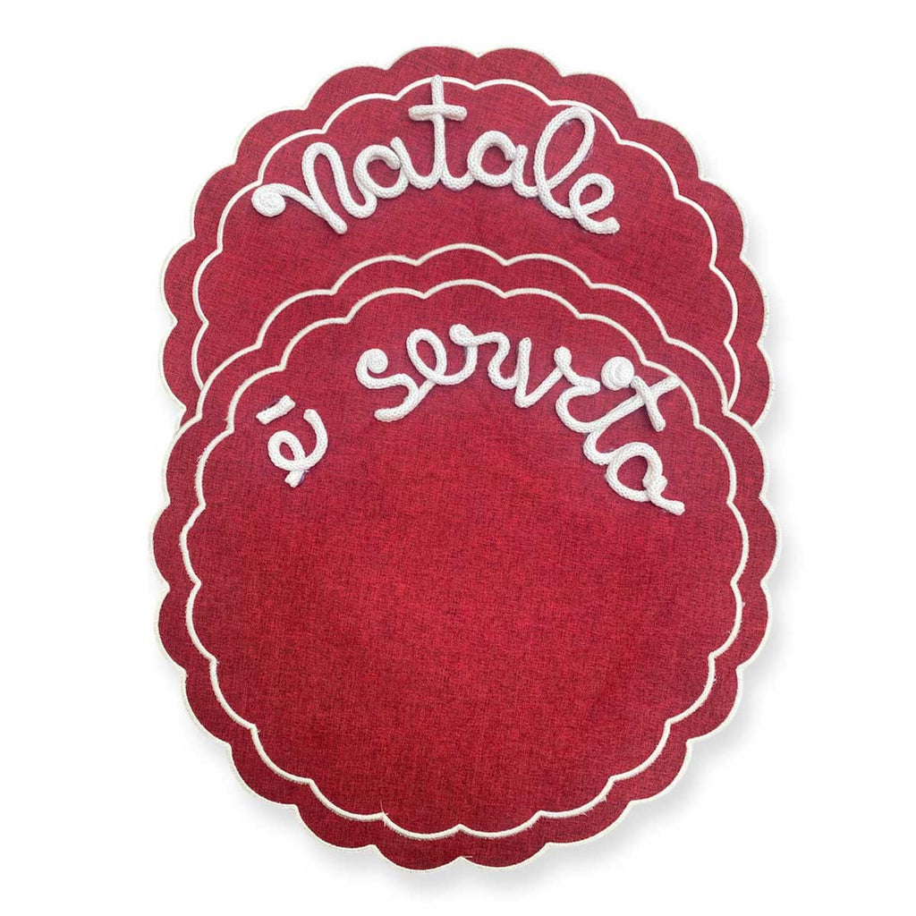 Tovaglietta personalizzata bordeaux