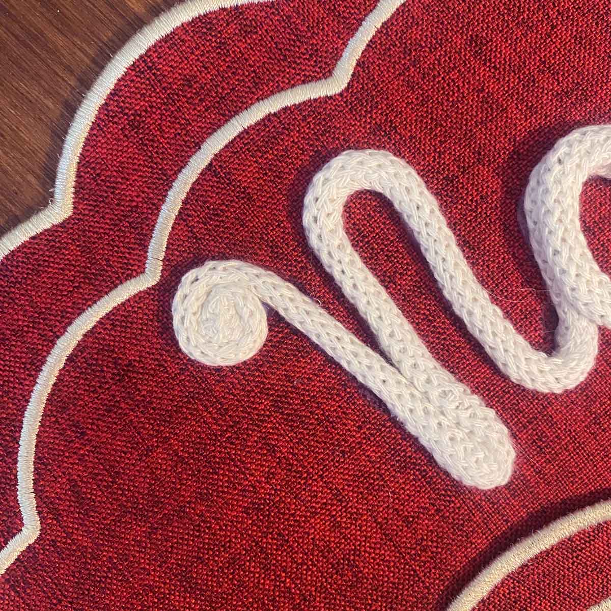 Tovaglietta personalizzata bordeaux