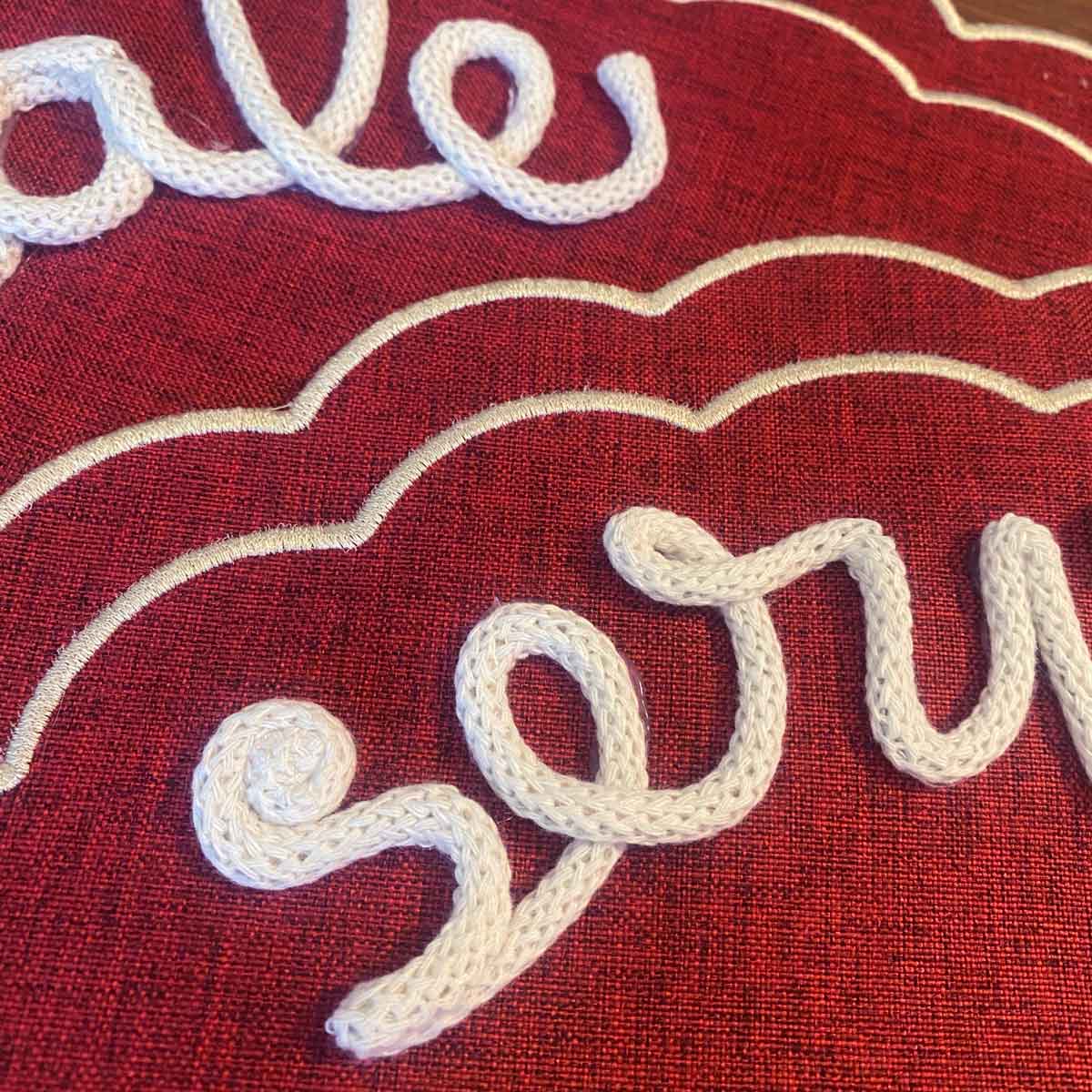 Tovaglietta personalizzata bordeaux