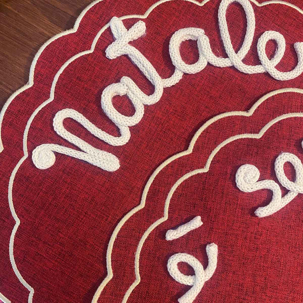 Tovaglietta personalizzata bordeaux