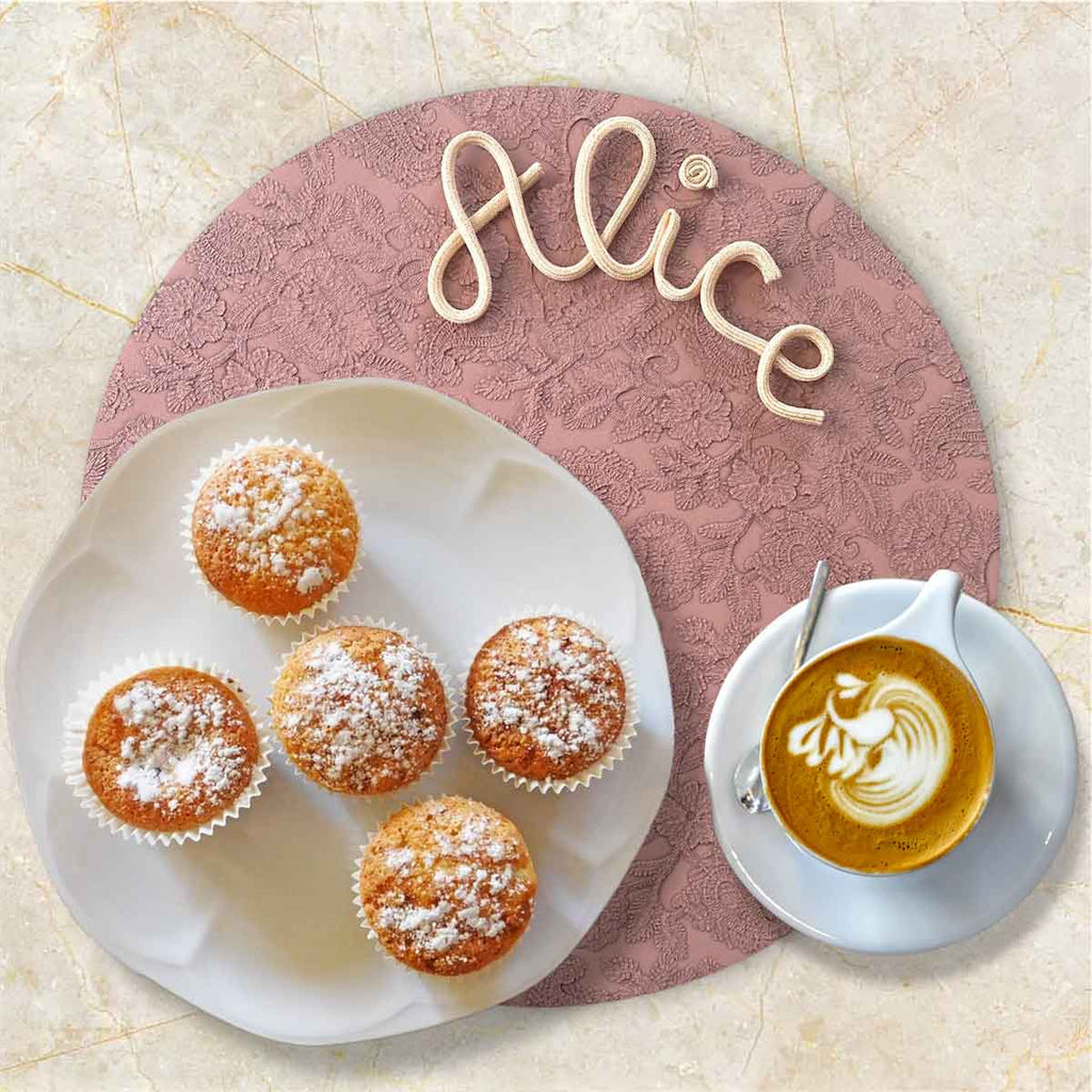 Tovaglietta personalizzata con nome fantasia jaquard