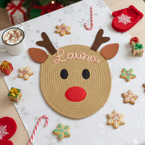 Tovaglietta personalizzata a forma di renna