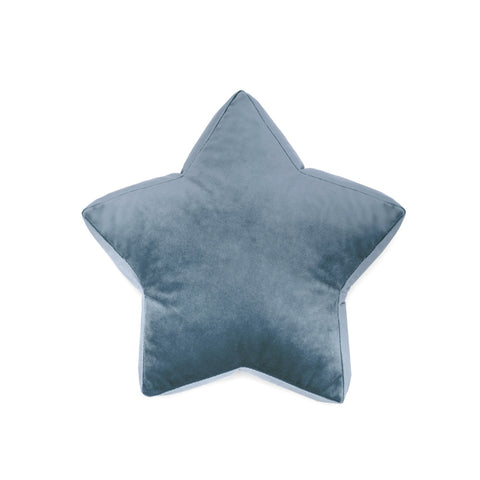 Cuscino Stella in Velluto Azzurro Polvere