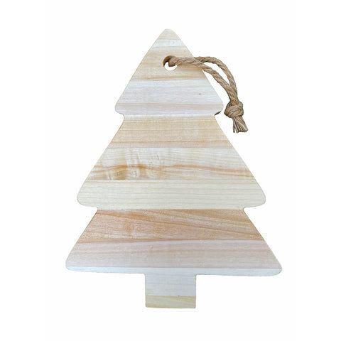 Tagliere in legno a forma di albero di Natale