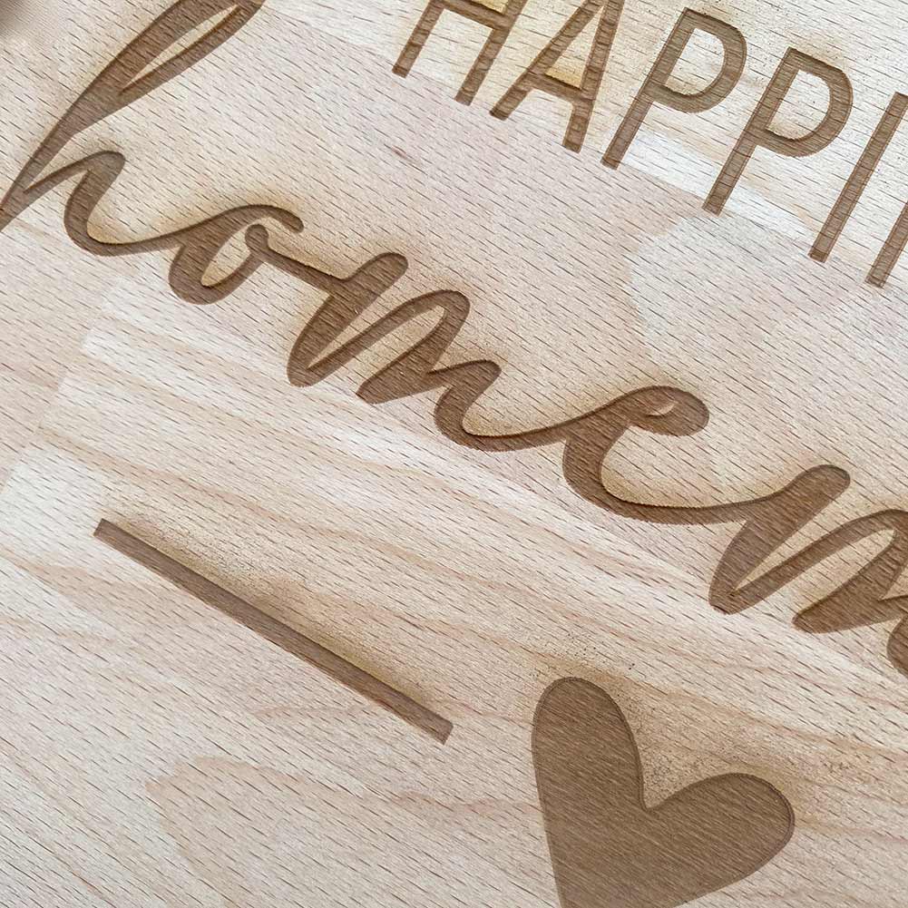Tagliere in legno "Happiness is Homemade"